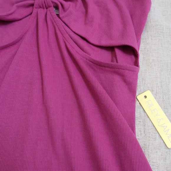 Front Cutout Slit Leg Midi Dress NWT - Picture 3 of 7